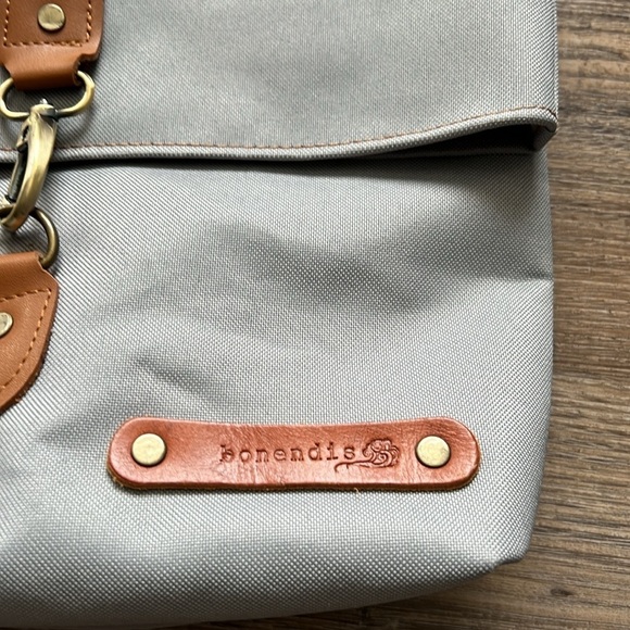 Bonendis Lucas Tiny 3 in 1 Backpack Light Grey Crossbody Eco-Leather NWT - Picture 3 of 7